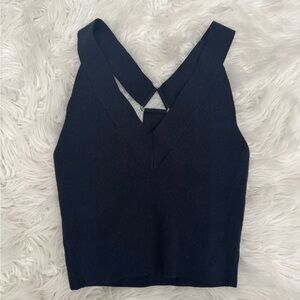 n:PHILANTHROPY Navy V-Neck Tank Top
